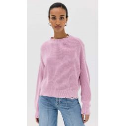 Eva Crewneck Sweater - Sandwashed Pink