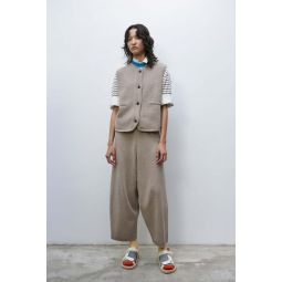 Cotton Knited Pants - Taupe