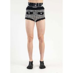 Knit Shorts - Black Tweed