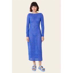 Harmony Backless Midi Dress - Dazzling Blue