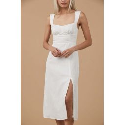 Lya Linen Dress - White