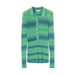 Camilla Knitted Shirt - Green Tonic
