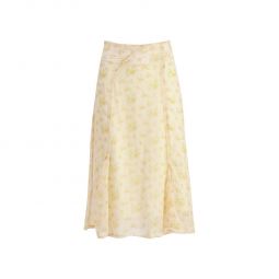 Ivy Print Skirt - Yellow Mix