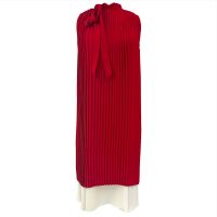 Layered Dress - Red/Cream