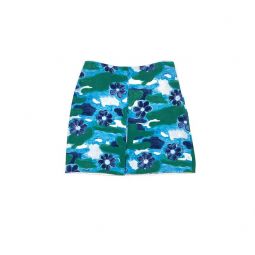 Printed Cady Mini Skirt - Illusion Blue