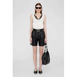 Carmen Recycled Leather Shorts