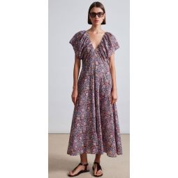Monet Ruched Maxi Dress - Bella Floral