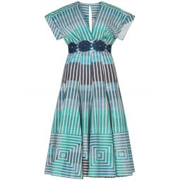 Adila Dress - Infinite Blue Stripe