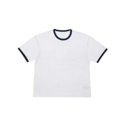 Amplus Ringer T-Shirt - White/Navy