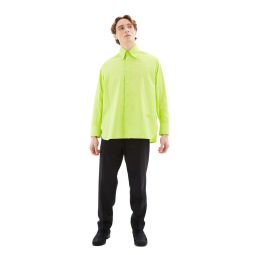 Cotton Long Sleeve Shirt - Neon Green