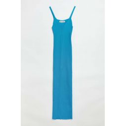 KNITTED SINGLET DRESS - CIRCUIT BLUE