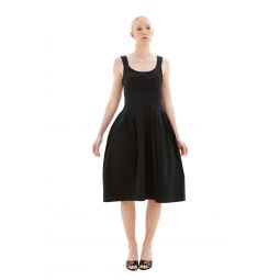 Midi Nylon Dress - Black