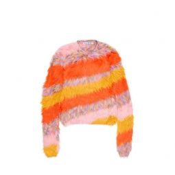 Mohair Multicolor Sweater - Orange/Multicolor