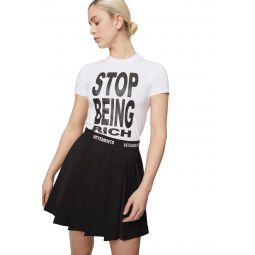 Stop Being Rich Fitted T-shirt