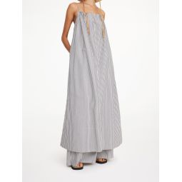 Lanney organic cotton maxi dress - Navy Stripe
