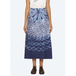 Blythe Tie Dye Skirt - Blue