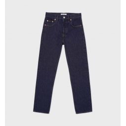 SPORTY + RICH Straight Leg Jeans - One Wash Navy