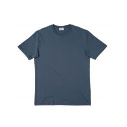 Crew Neck T Shirt - Slate Blue