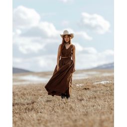 Pull-On Skirt - Antique Brown