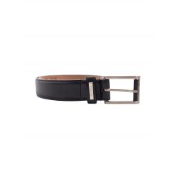 Henry Leather Belt - Black/Chestnut