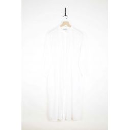 Cotton Khadi Dress - White