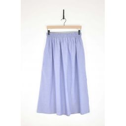 Cotton Khadi Skirt - Blue