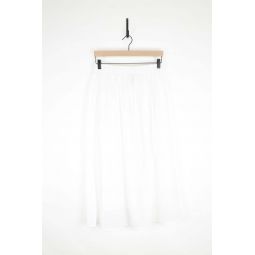 Cotton Khadi Skirt - White