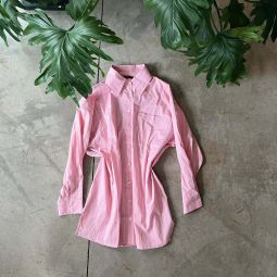 Laurence Oversize Shirt - Pink Stripe