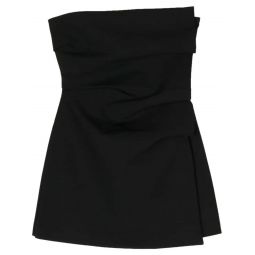 Leonardo Pleated Mini Dress - Black