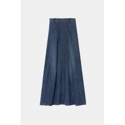 Astrid Denim Maxi Skirt - Classic Wash