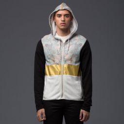 Gold Band Zip Front Hoodie - Multi