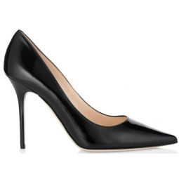Abel Patent Leather Pointy Toe Pumps - Black