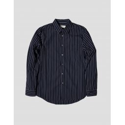 Pocket Shirt - Navy/Grey Stripe