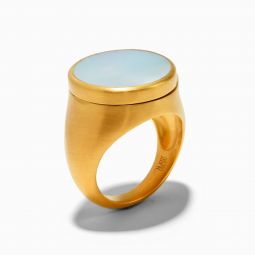 Capsule Ring - 18k Gold/Mother of Pearl