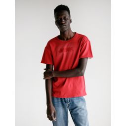 205W39NYC Jaws Reversible Crewneck T-Shirt - Red/White