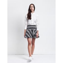 Cotton Tweed Full Skirt