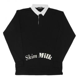 unisex Skim Milk Rugby - black