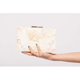 Abstract geometry clutch - abalone