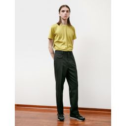 Ticket Pocket Trouser Compact Wool - Black