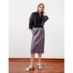 Skirt - Cooling Check Lilac