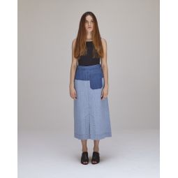 Georgia Skirt - Blue Combo