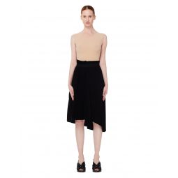 Fancy Black Pleated Skirt