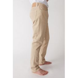 Tapered 5 Pocket Trousers - Beige