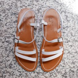 Erka Leather Sandals - White