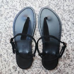 Picon Suede Sandals - Black