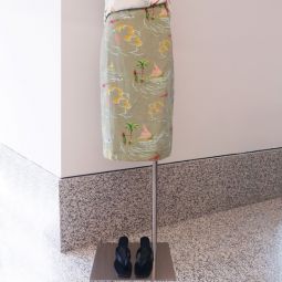 REJINA PYO Blair Linen Printed Skirt - Khaki