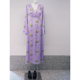 Sarah Silk Satin Dress - Lilac