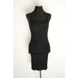 Slip Dress in Bamboo Jersey - Black