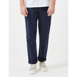 4 Pocket Fatigue Pant with Loose Taper - Navy Twill