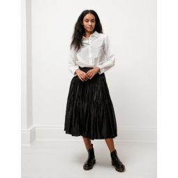 Womens Oopaloo Silk Skirt - Black